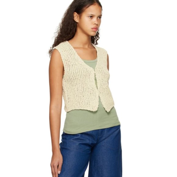 Open Project OPEN YY Off-White Open Knit Cardigan - Picture 2 of 7